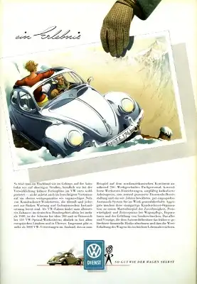VW Käfer Prospekt 8.1958