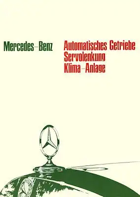 Mercedes-Benz Sonderausstattung Prospekt 7.1967