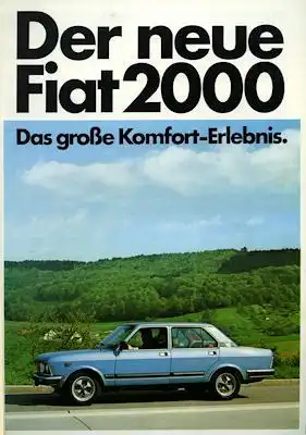 Fiat 132 - 2000 Prospekt 5.1977