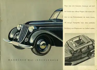 Wanderer W 23 und W 26 Prospekt 8.1938