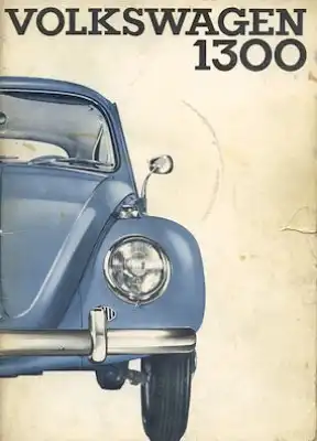 VW Käfer 1300 Bedienungsanleitung 8.1965