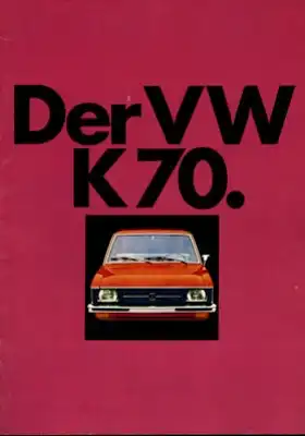 VW K 70 Prospekt 8.1971