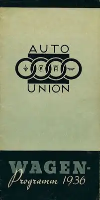 Auto-Union Pkw Programm 1936