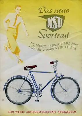 NSU Sport Fahrrad Prospekt 6.1939