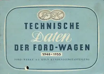 Ford Technische Daten 1948-1955