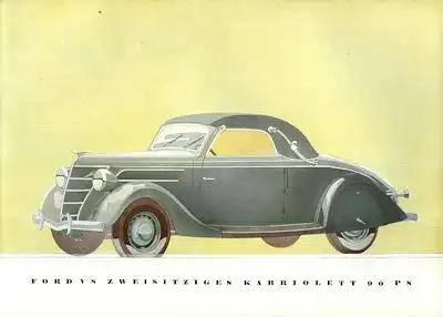 Ford V 8 Pkw Prospekt 2.1939