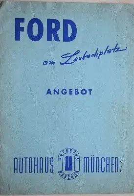 Ford FK 2500 Angebotsmappe 1957/58