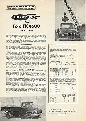 Ford FK 4500 Test 1956