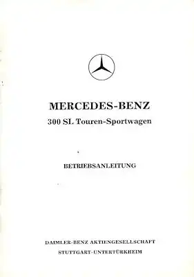 Mercedes-Benz 300 SL Bedienungsanleitung 5.1959 Reprint 1982