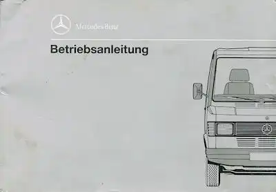 Mercedes-Benz 208 308 408 D, 210 310 410 / D Bedienungsanleitung 2.1992