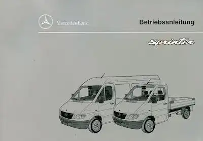 Mercedes-Benz Sprinter Bedienungsanleitung 9.1995