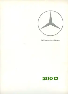 Mercedes-Benz 200 D Prospekt 2.1967
