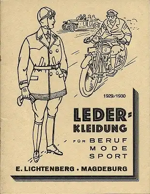 Ernst Lichtenberg Lederbekleidung Katalog 1929/1930
