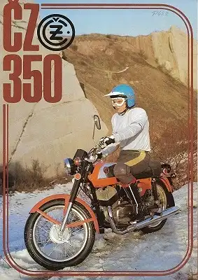 CZ 350 Prospekt 1970er Jahre-russ