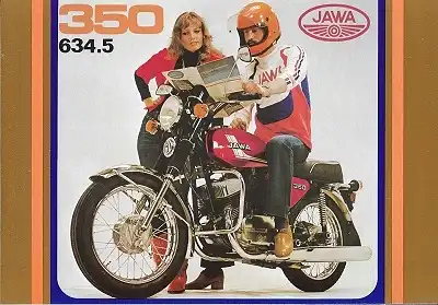 Jawa 350 ccm Prospekt 1970er Jahre