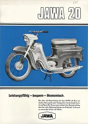 Jawa 20 Moped Prospekt ca. 1971
