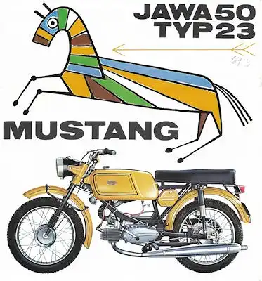 Jawa 50 Typ 23 Mustang Prospekt 1970er Jahre