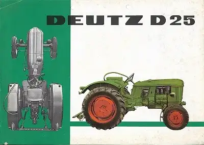 Deutz D 25 Dieselschlepper Prospekt 3.1961