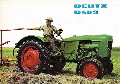 Deutz D 40 S Dieselschlepper Prospekt 4.1964
