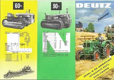 Deutz Dieselschlepper Programm 9.1958