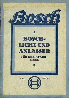 Bosch Licht und Anlasser für Kraftfahrzeuge 5.1926