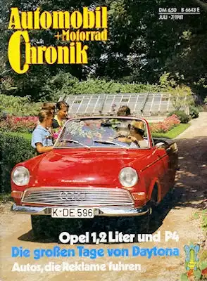 Automobil und Motorrad Chronik 1981 Heft 7