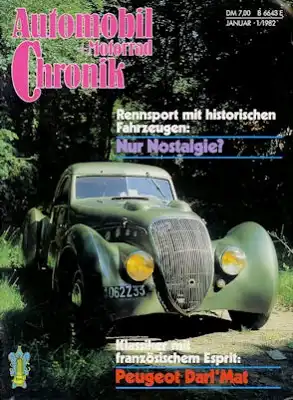 Automobil und Motorrad Chronik 1982 Heft 1