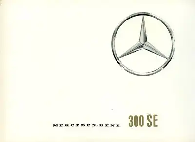 Mercedes-Benz 300 SE Prospekt 9.1961
