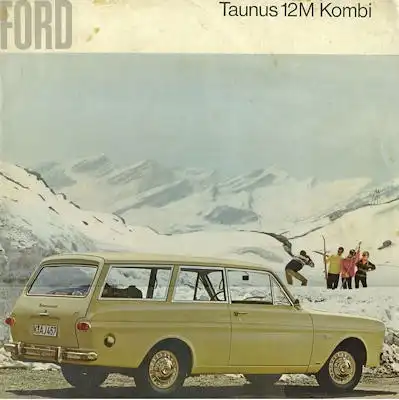 Ford Taunus 12 M Kombi Prospekt ca. 1964
