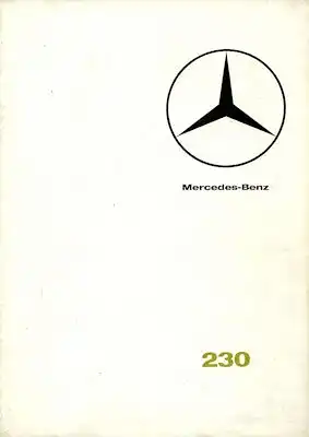 Mercedes-Benz 230 Prospekt 12.1965