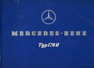 Mercedes-Benz Typ 170-H Prospekt 1.1938