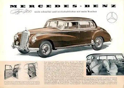 Mercedes-Benz 300 Prospekt 1954