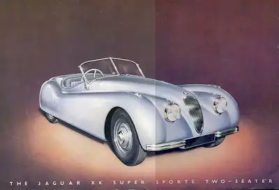 Jaguar XK 120 Prospekt ca. 1950 e