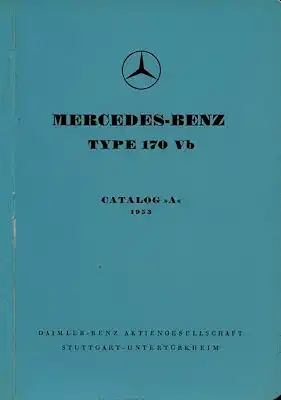 Mercedes-Benz 170 Vb Ersatzteilliste 3.1953