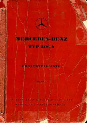 Mercedes-Benz 300 b Ersatzteilliste 8.1954