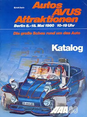 Programm Autos AVUS Attraktionen 8.-18.5.1980