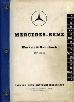 Mercedes-Benz 300 SL Reparaturanleitung 1955-1961