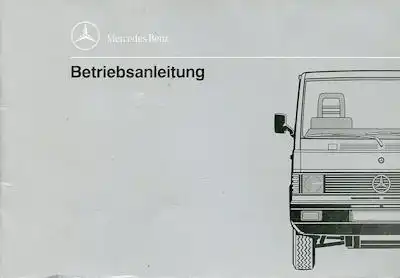 Mercedes-Benz MB 100 D Bedienungsanleitung 12.1990