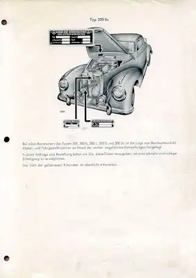 Mercedes-Benz 300 / 300 S Reparaturanleitung 1956