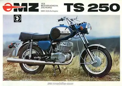 MZ TS 250 Prospekt 1975