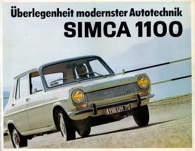 Simca 1100 Prospekt ca. 1967