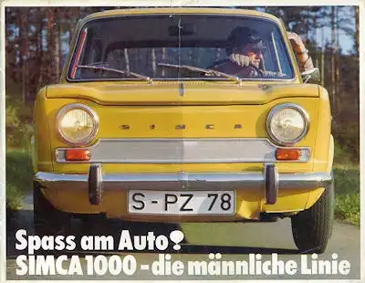 Simca 1000 Prospekt ca. 1967
