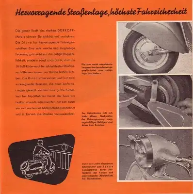 Dürkopp Diana 200 ccm Prospekt 2.1957