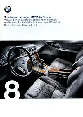 BMW 8er Sonderausstattung Prospekt 1999