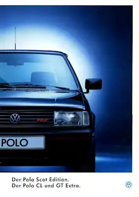 VW Polo 2 Facelift Scot Edition / CL / GT Extra Prospekt 1.1994