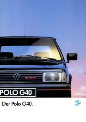 VW Polo 2 Facelift G 40 Prospekt 8.1992