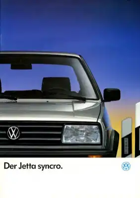 VW Jetta Syncro Prospekt 8.1988