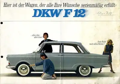 DKW F 12 Prospekt ca. 1965