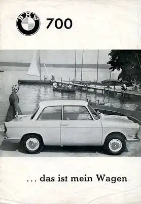 BMW 700 / 700 Coupé Prospekt ca. 1960