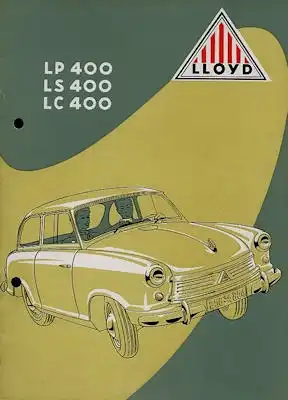 Lloyd LP LS LC 400 Prospekt ca. 1954
